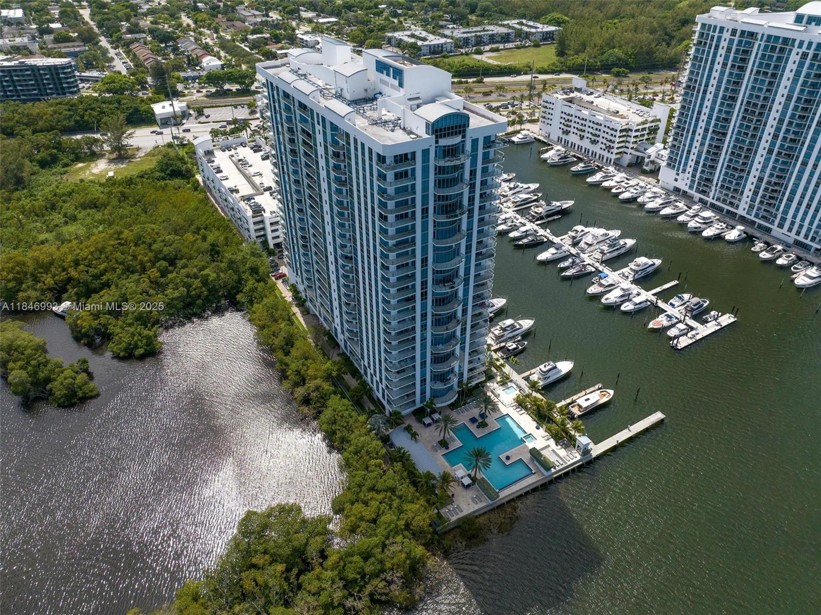 17111 Biscayne Boulevard, Unit 207 North Miami Beach, FL 33160 - Photo 47 of 54 a view of a flower in the middle of a city