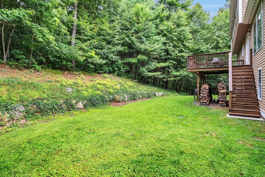 18 Danforth Lane Bolton, MA 01740 - Photo 25 of 29 a view of an house with backyard space and balcony