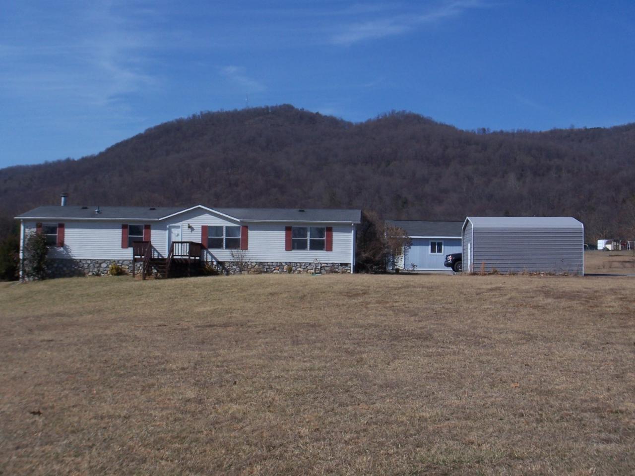 3234 Quarles Road Thaxton, VA 24174 - Photo 1 of 16 a front view of a house with a yard and a large tree