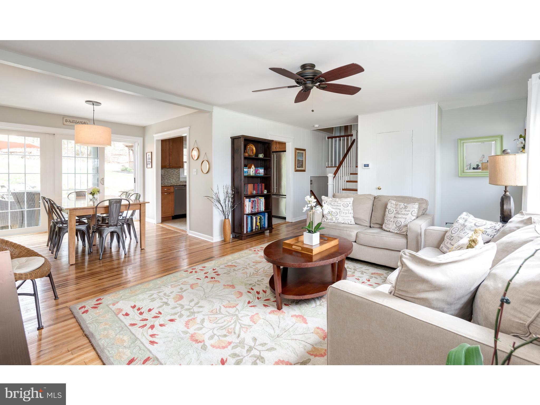 Open dining and living room.