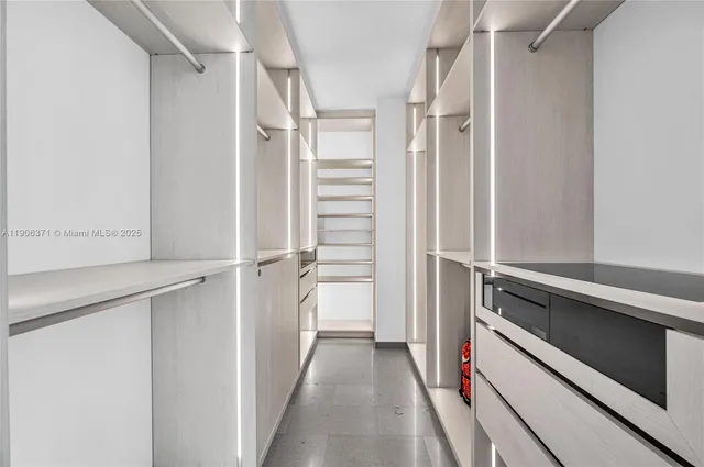 a view of balcony with wooden floor