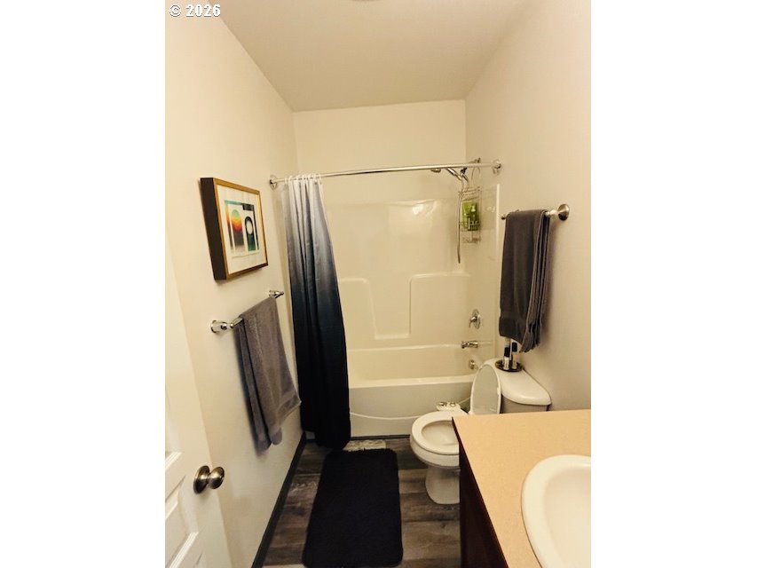 5367 Elk Ridge Drive Eugene, OR 97402 - Photo 4 of 31 a bathroom with a sink a toilet and a shower