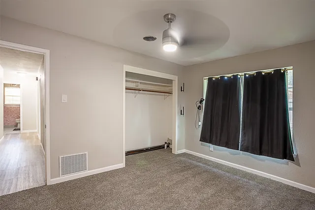 a storage room with a washer and dryer