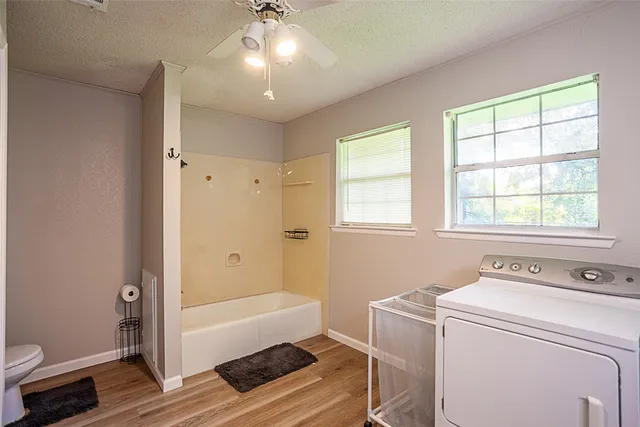 a view of a backyard of the house