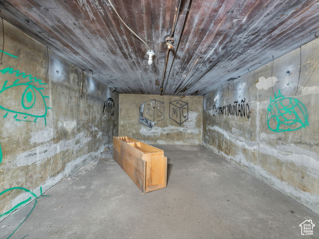 40 South Freedom Boulevard Provo, UT 84601 - Photo 25 of 111 Unfinished basement with wooden ceiling