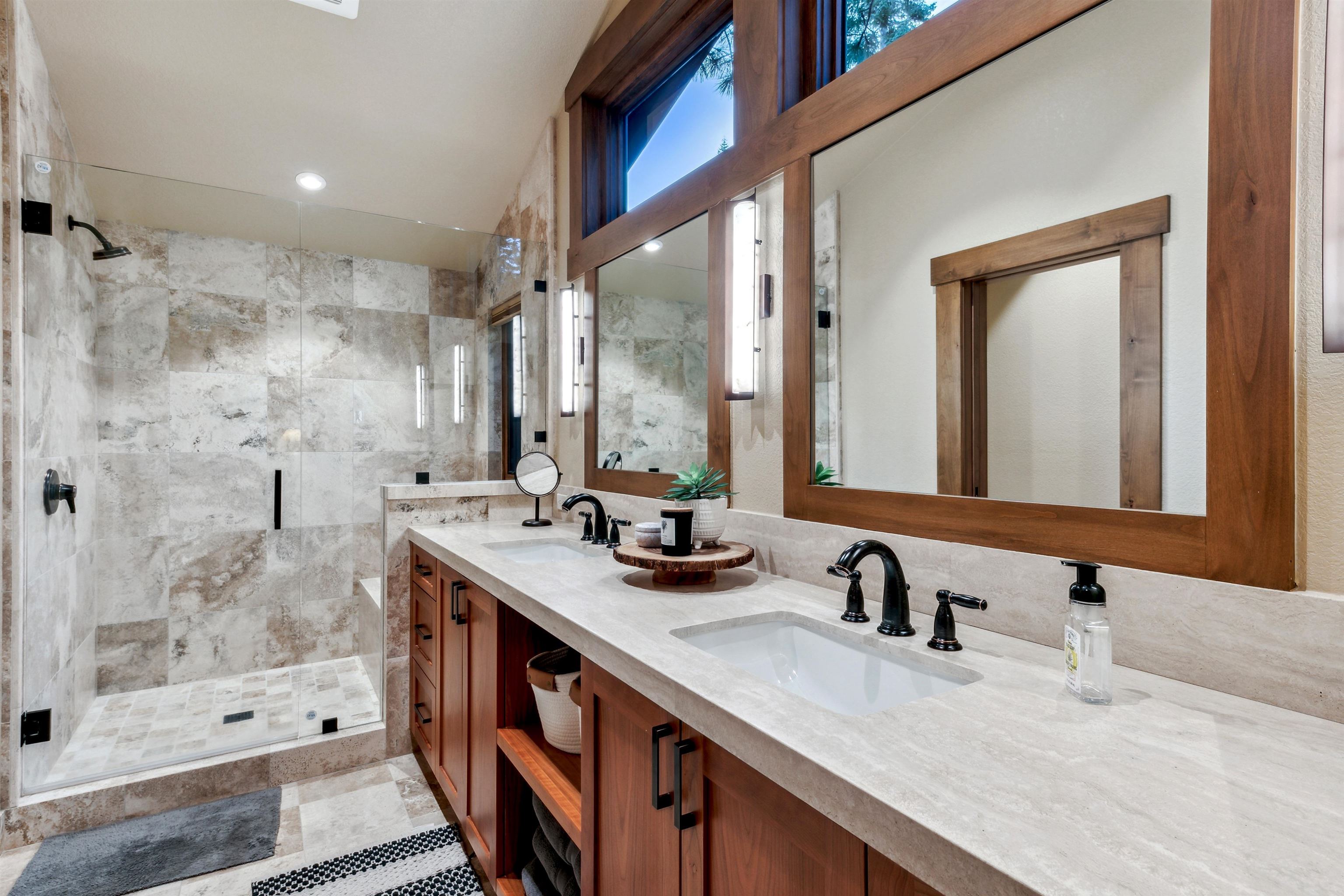 14204 Ski View Loop Truckee, CA 96161 - Photo 18 of 28 a bathroom with double vanity sinks and a shower