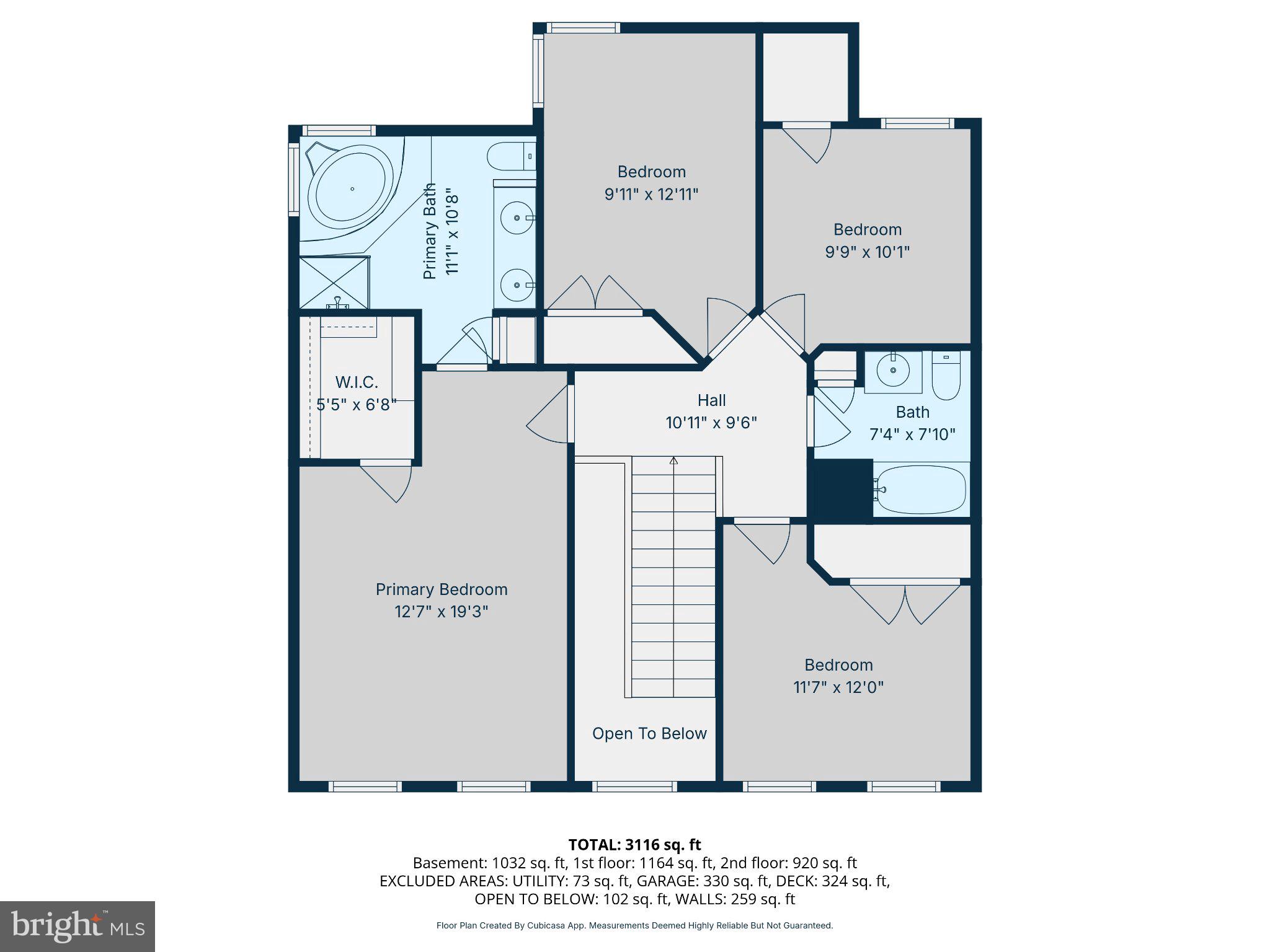 7777 Rotherham Drive Hanover, MD 21076 - Photo 70 of 73 2nd floor diagram