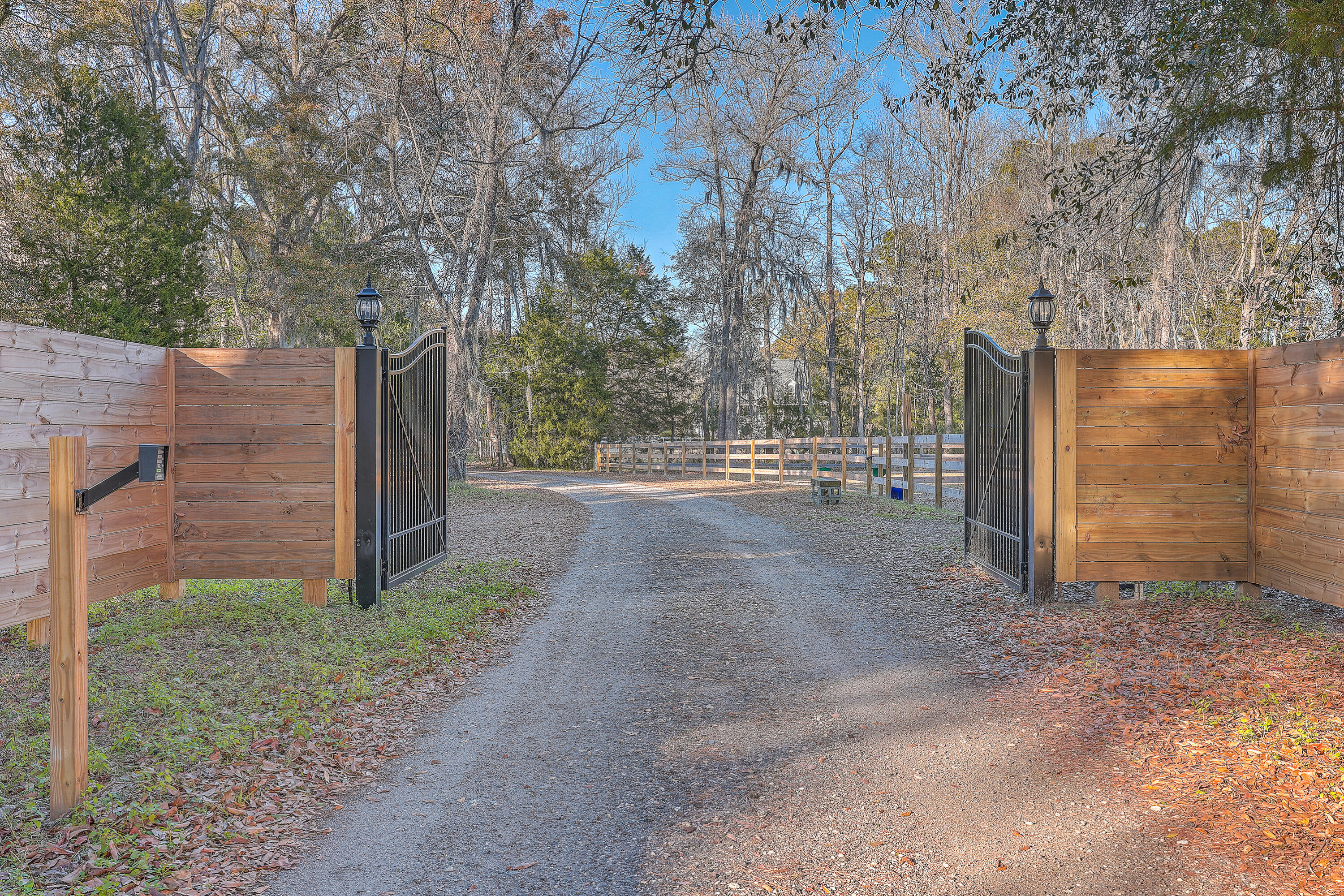3980 River Road Johns Island, SC 29455 - Photo 4 of 110 Electric privacy gate from River Rd.