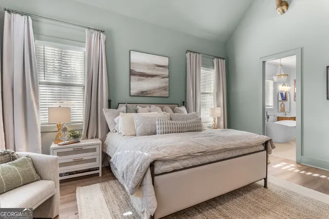 a front view of a house with outdoor space