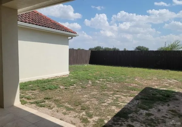 a backyard of a house