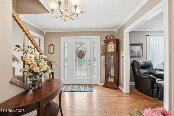a view of a livingroom with furniture and window