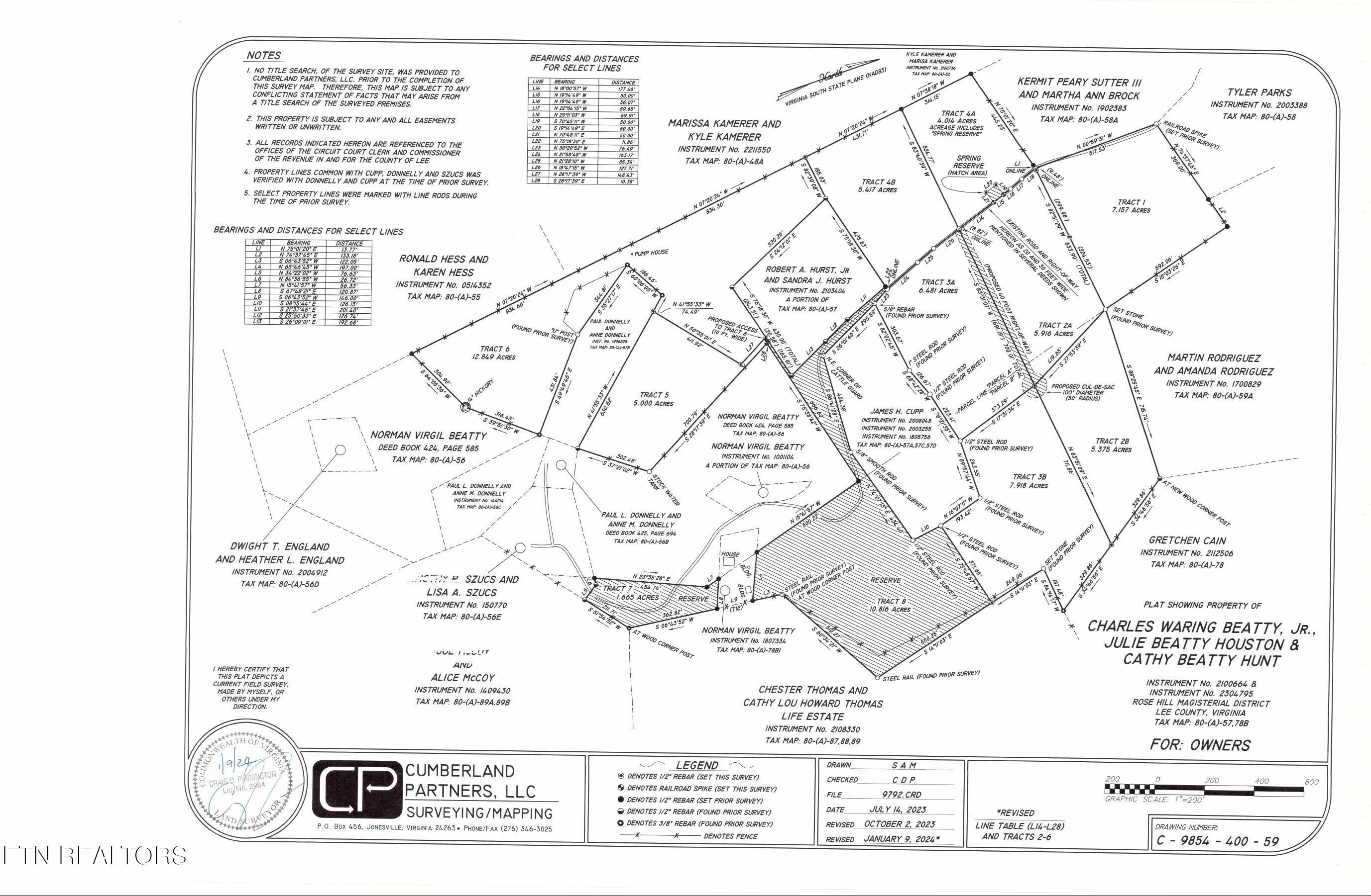 Lot 8 Dooley Hollow Road Ewing, VA 24248 - Photo 6 of 18 Survey Original