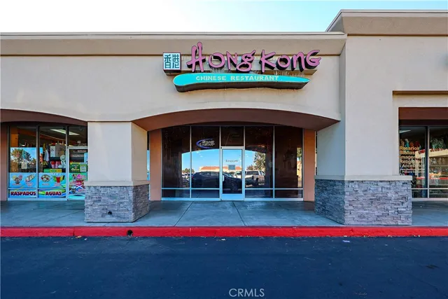 a view of a building with a street