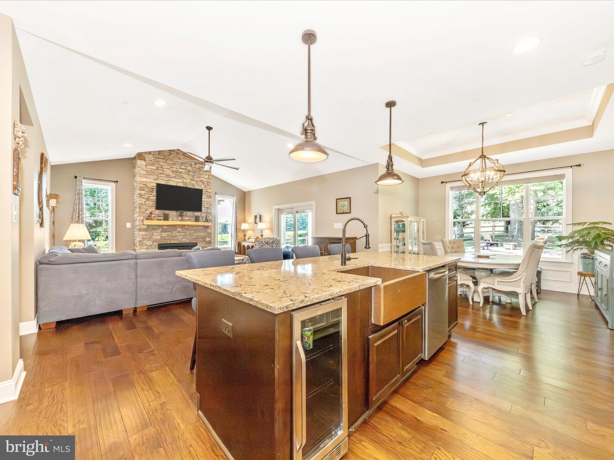 7788 Old Receiver Road Frederick, MD 21702 - Photo 15 of 51 a large kitchen with kitchen island a large island in it