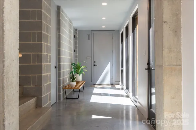 a view of front door and entryway