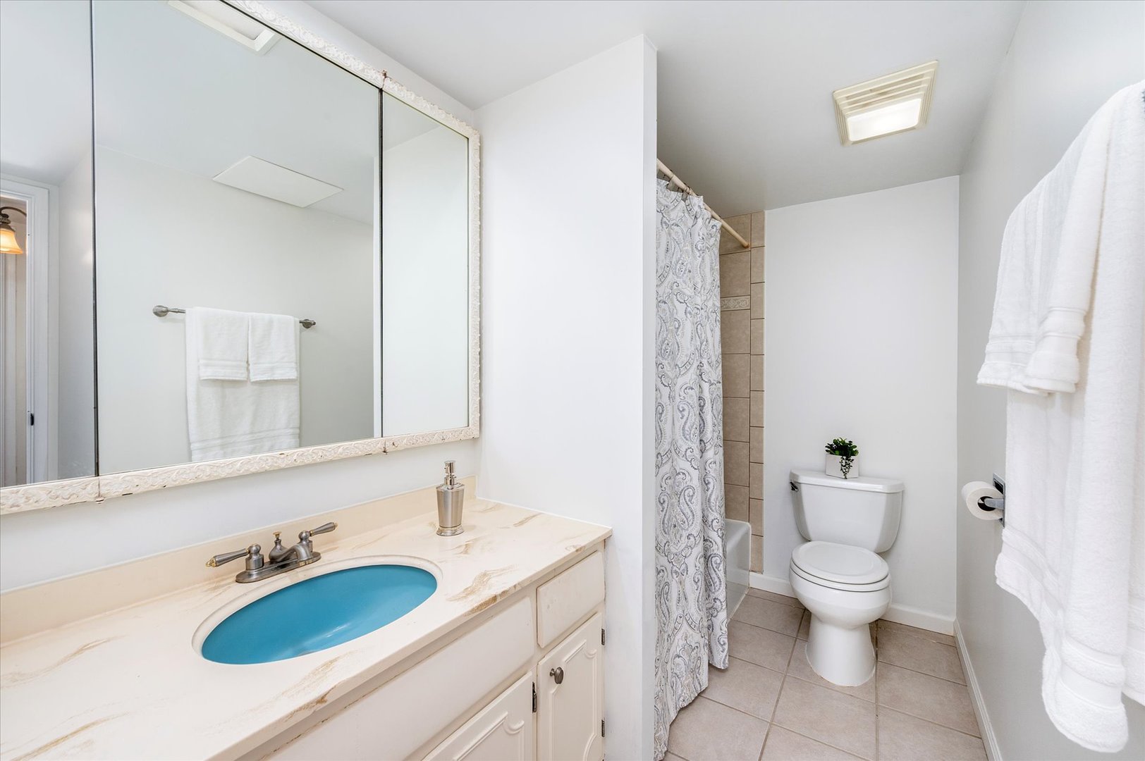 100 West Butterfield Road, Unit 101N Elmhurst, IL 60126 - Photo 17 of 27 a bathroom with a granite countertop sink and a mirror