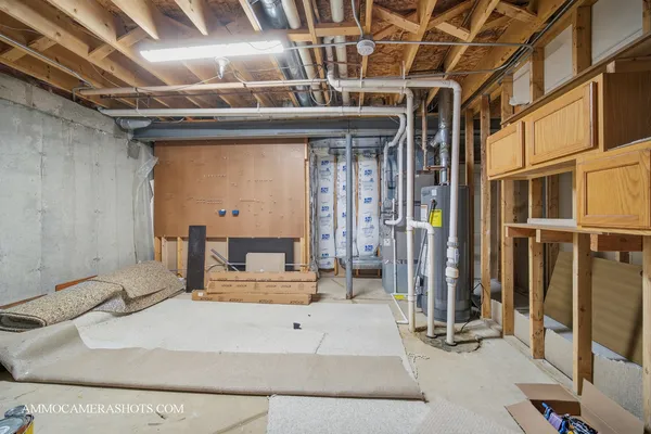 a view of a deck with wooden floor and fence