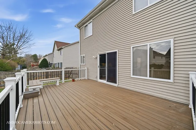 a view of backyard with green space