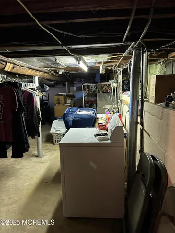 a view of storage and utility room