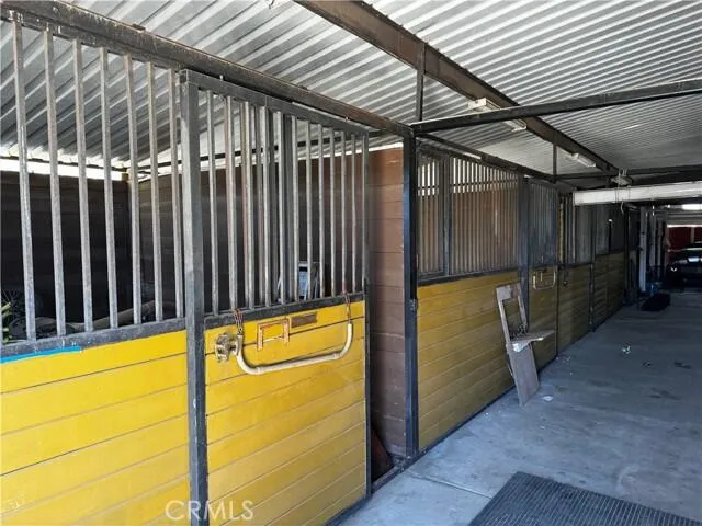 a view of a balcony with an outdoor space