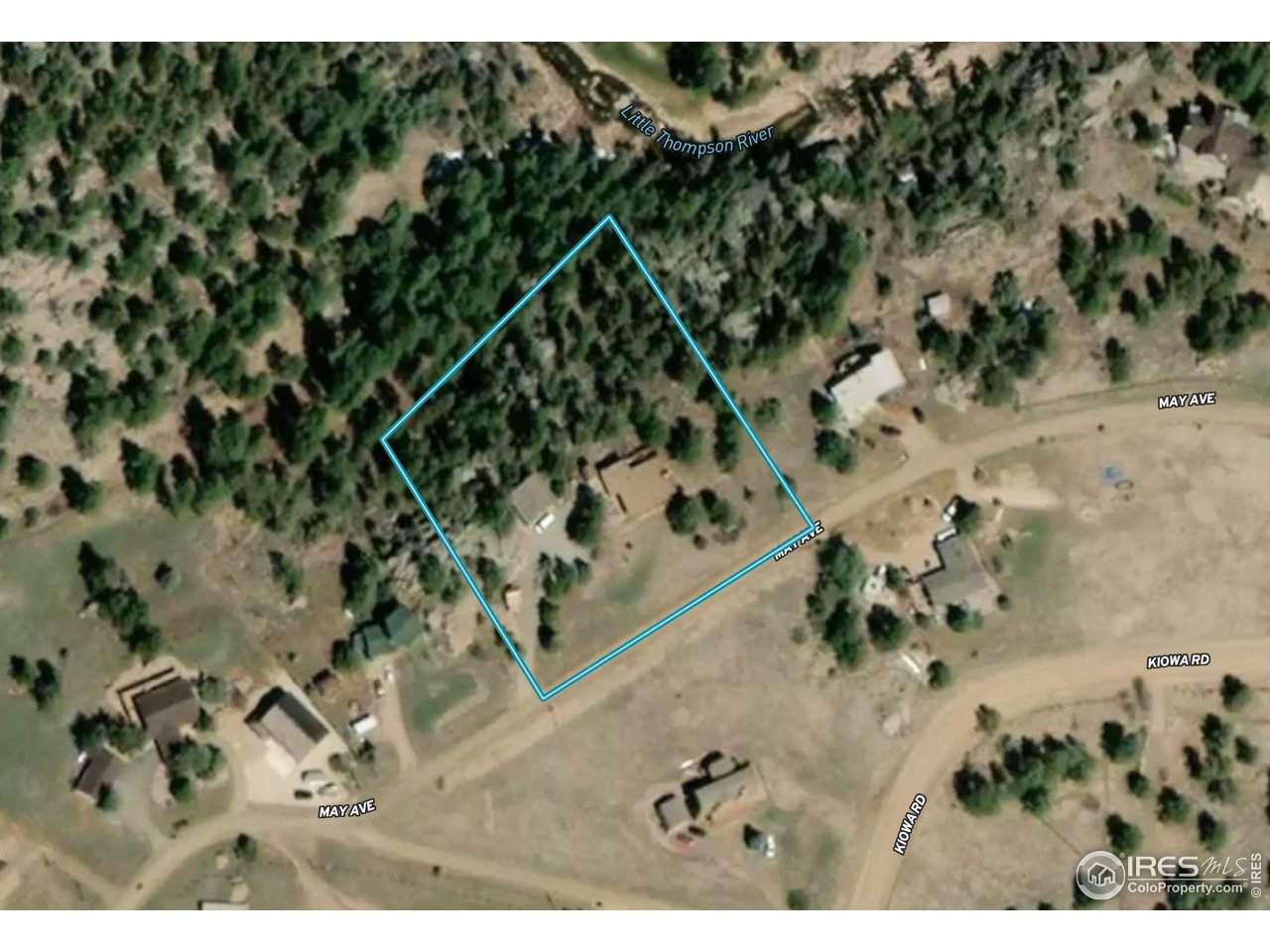 321 May Avenue Lyons, CO 80540 - Photo 43 of 50 a bird view of a house