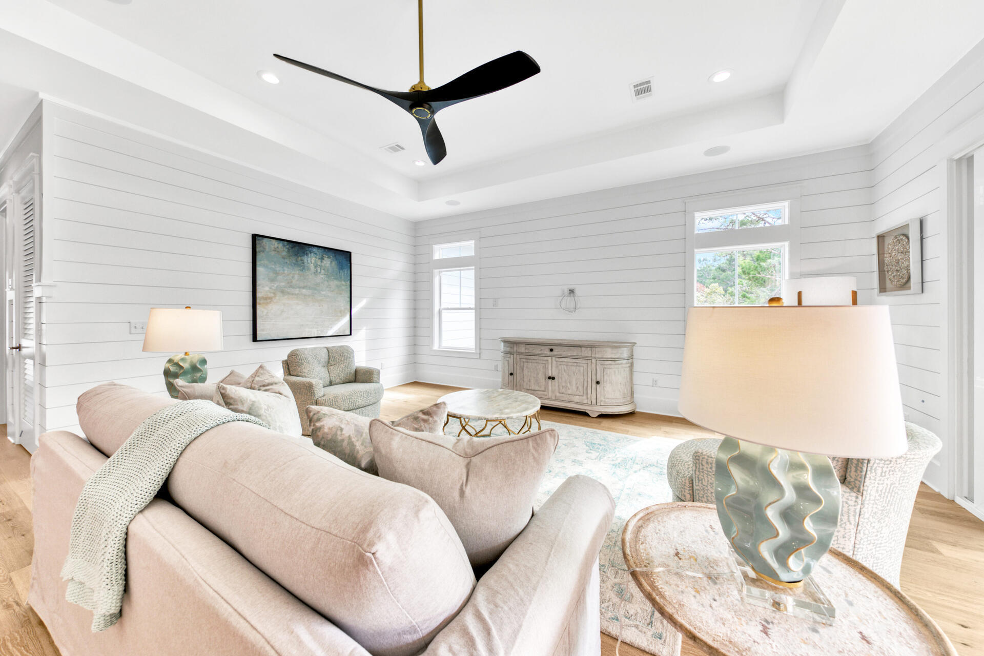 133 Dune Drive Santa Rosa Beach, FL 32459 - Photo 18 of 64 a living room with furniture and a large window