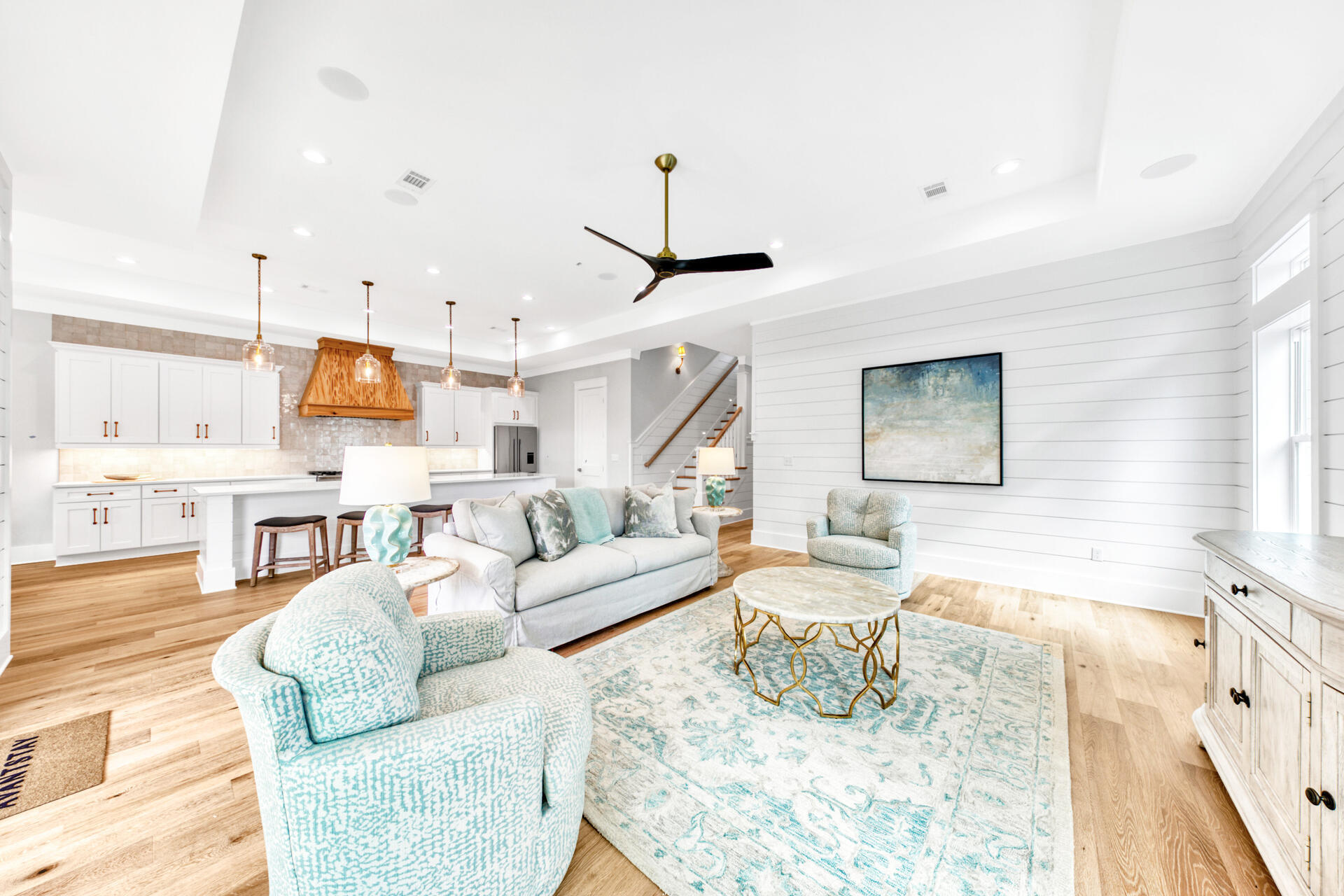133 Dune Drive Santa Rosa Beach, FL 32459 - Photo 22 of 64 a living room with furniture and a flat screen tv