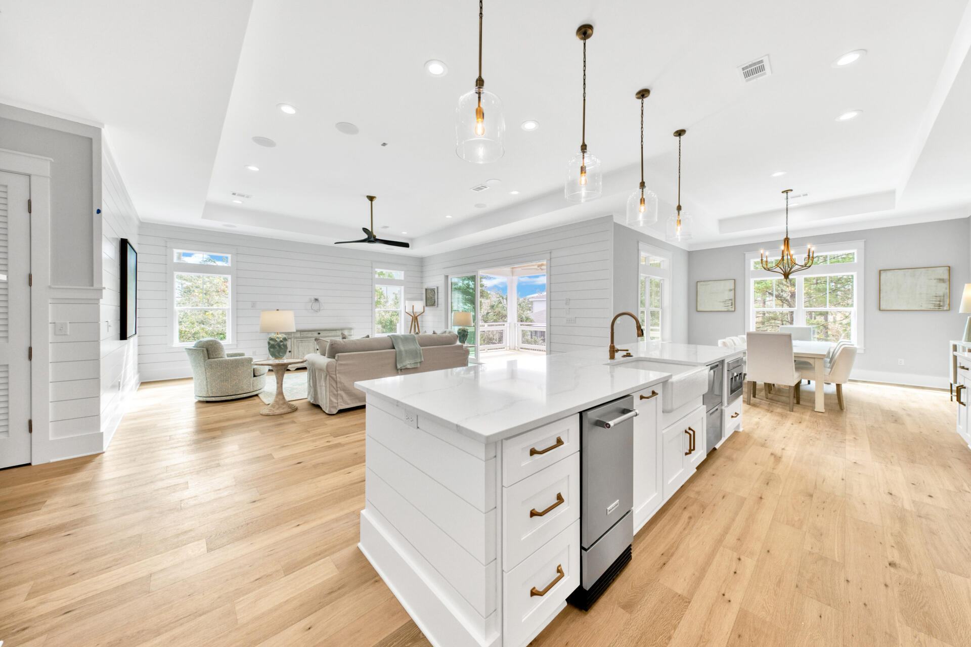 133 Dune Drive Santa Rosa Beach, FL 32459 - Photo 4 of 64 a large white kitchen with lots of counter space