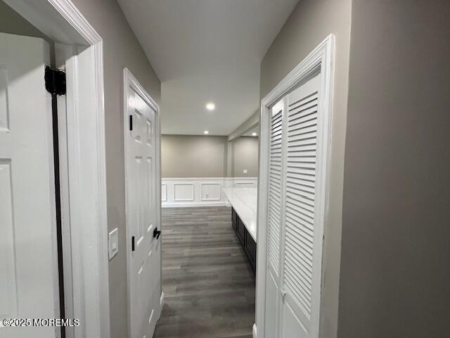 21 Appleton Drive Hazlet, NJ 07730 - Photo 20 of 24 a view of a hallway with wooden floor and staircase