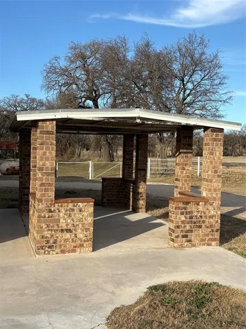 a view of outdoor seating space
