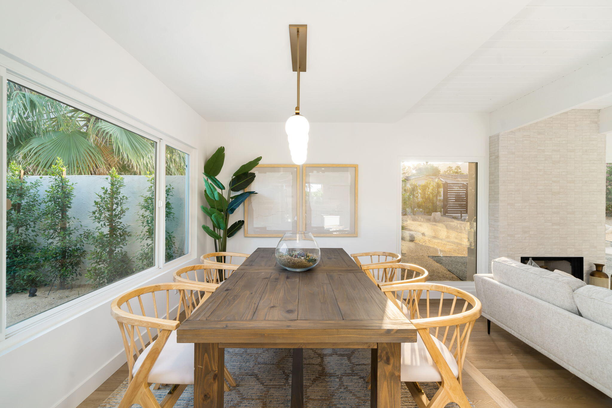 71540 Halgar Road Rancho Mirage, CA 92270 - Photo 29 of 51 a view of a dining room with furniture window and outside view