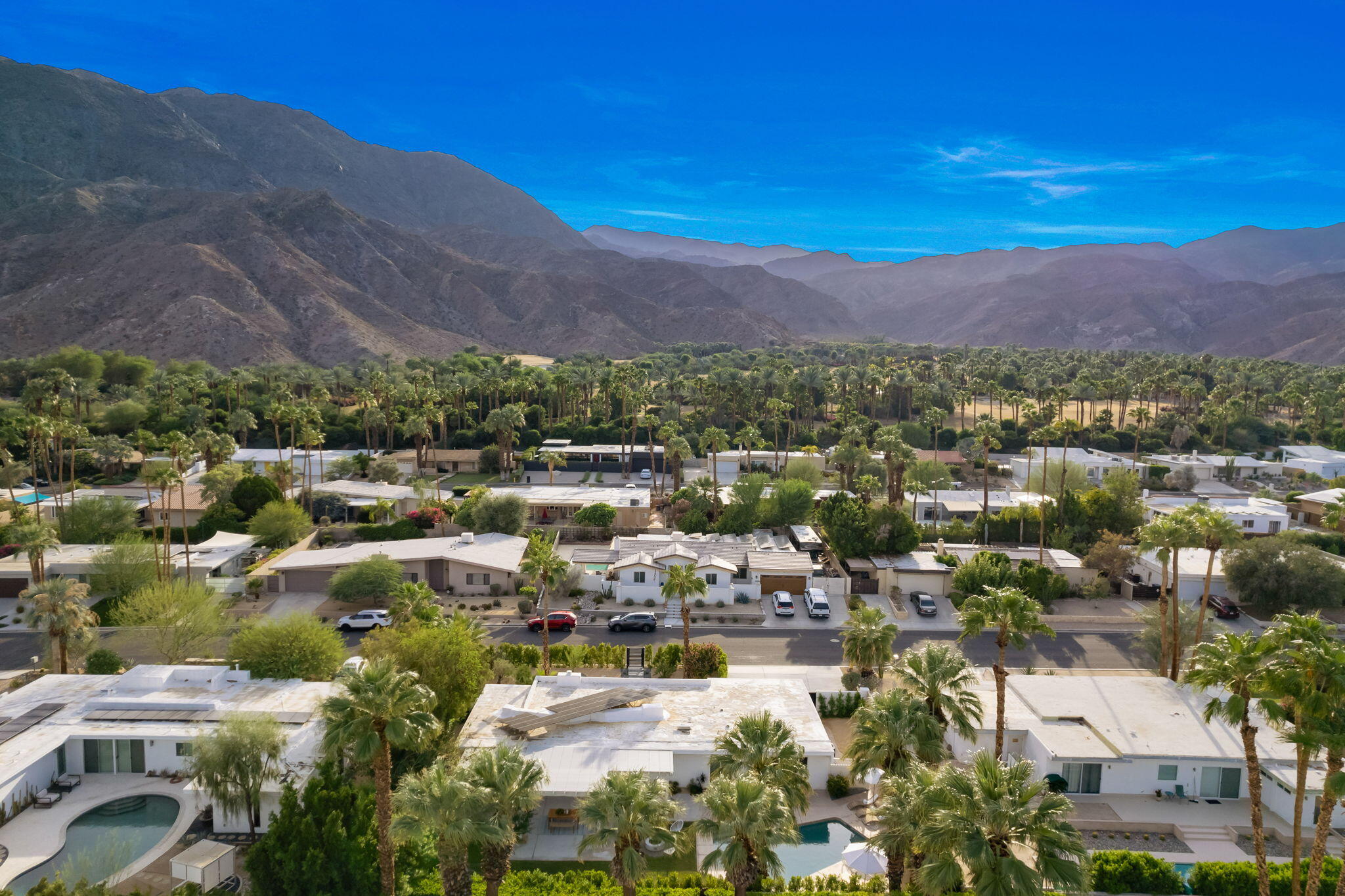 71540 Halgar Road Rancho Mirage, CA 92270 - Photo 41 of 51 a view of a city with mountains in the background