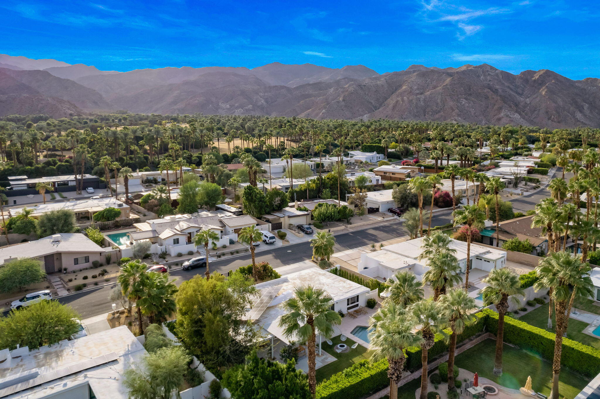 71540 Halgar Road Rancho Mirage, CA 92270 - Photo 42 of 51 a view of a city with mountains in the background