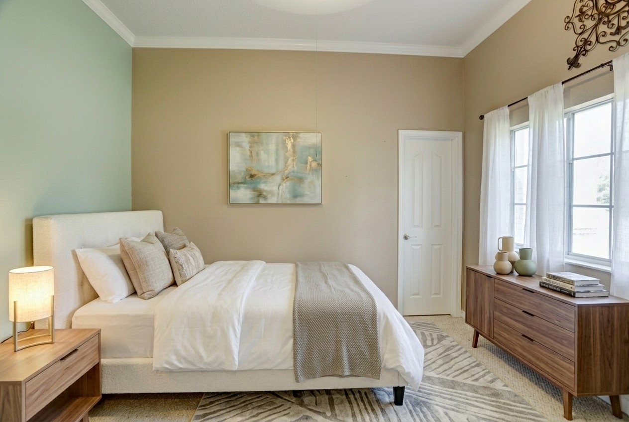 7022 Treaschwig Road Spring, TX 77373 - Photo 12 of 18 a bedroom with a bed and a dresser