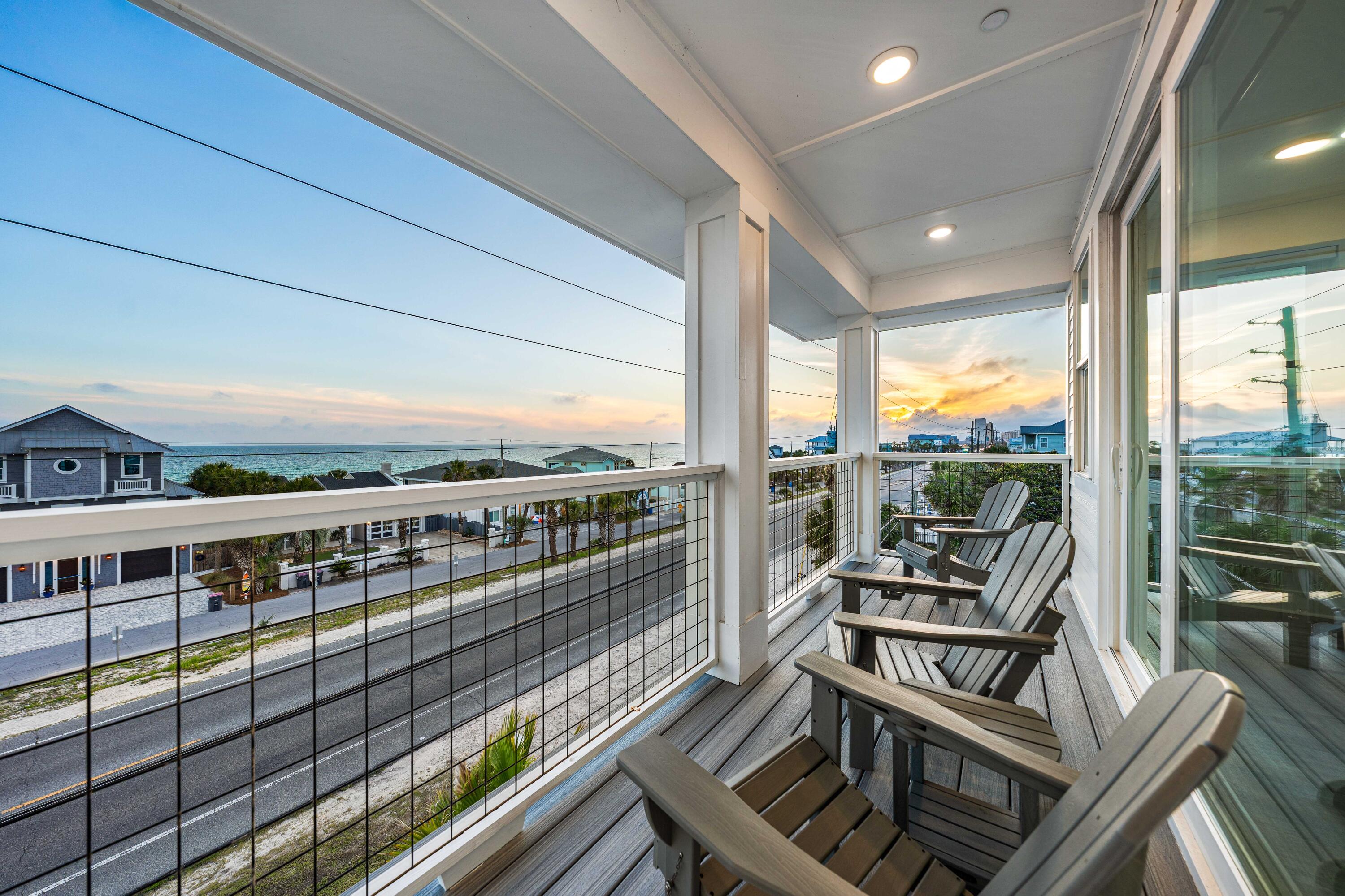 13310 Front Beach Road Panama City Beach, FL 32407 - Photo 38 of 69 3rd FL Primary Balcony w/ Gulf View