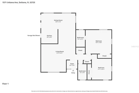 $225,000 | 1571 Urbana Avenue, Deltona, FL 32725