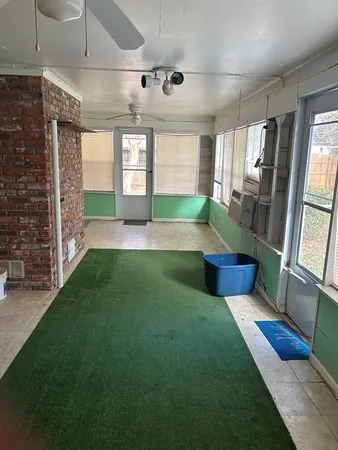 a view of outdoor space with seating area