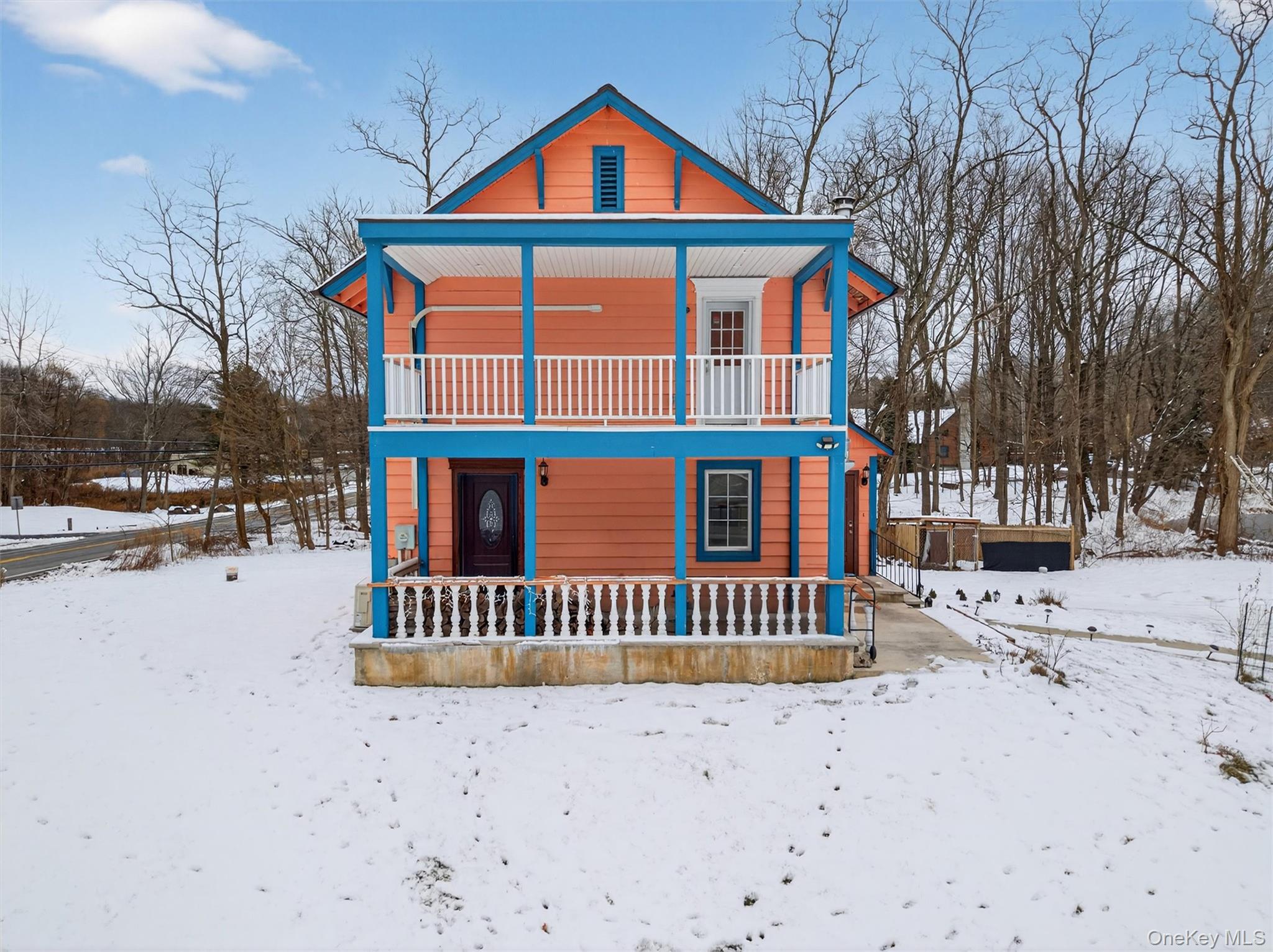 3 Old Country Road Otisville, NY 10963 - Photo 2 of 50 a front view of a house with a yard covered in snow