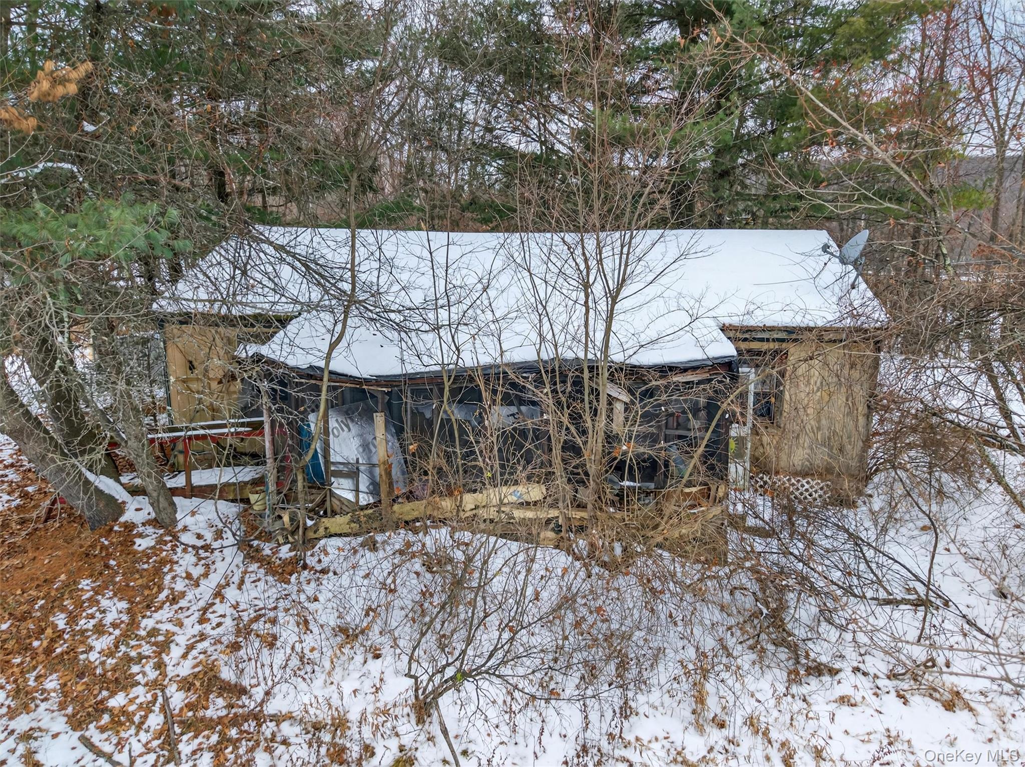 3 Old Country Road Otisville, NY 10963 - Photo 49 of 50 a view of a backyard with wooden fence and large trees