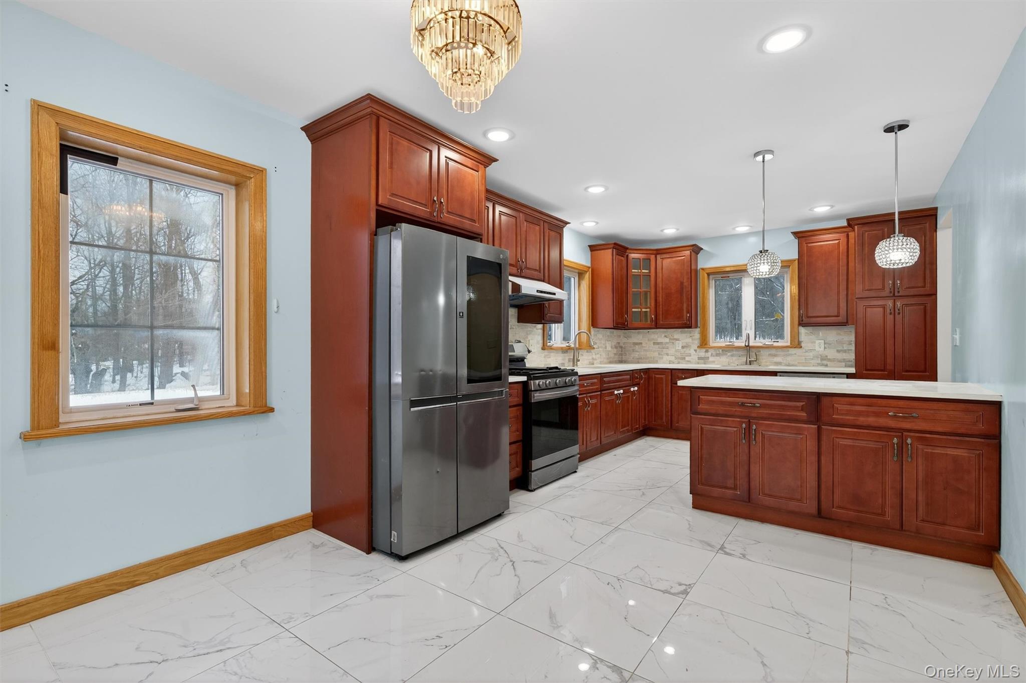 3 Old Country Road Otisville, NY 10963 - Photo 7 of 50 a kitchen with stainless steel appliances granite countertop a refrigerator a sink a stove a microwave and island