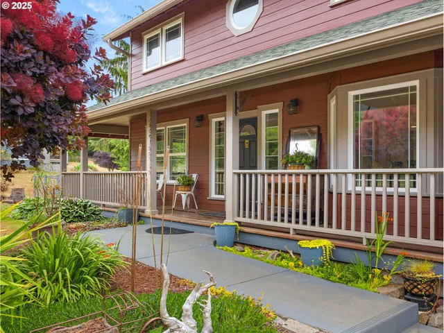 front view of a house with a small yard