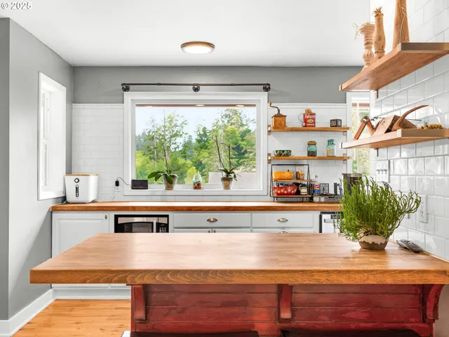 a room with furniture and a potted plant