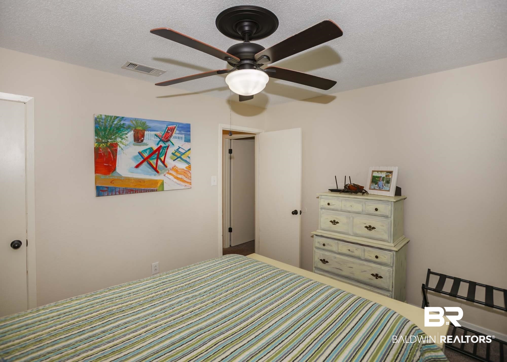 18753 County Road 12 Foley, AL 36535 - Photo 20 of 39 Bedroom featuring ceiling fan and a textured ceiling