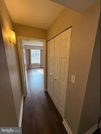a view of hallway with stairs