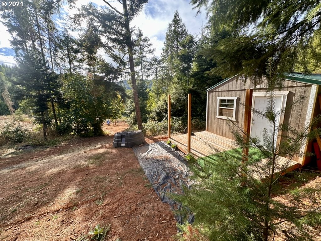 780 Tunnel Road Glendale, OR 97442 - Photo 3 of 31 a view of a backyard with large tree