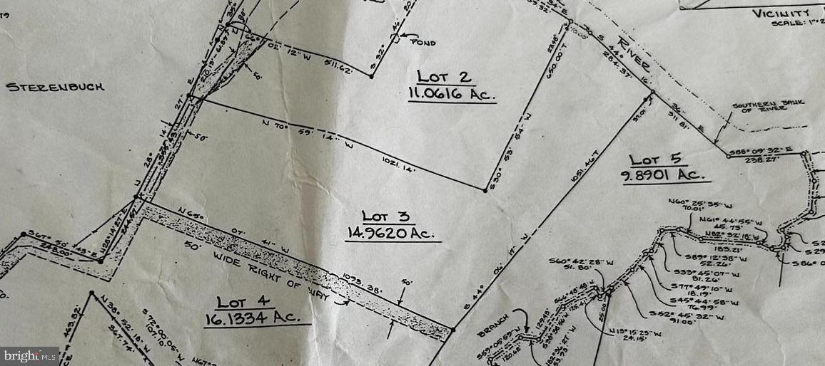 436 Hinsons Ford Road Amissville, VA 20106 - Photo 24 of 54 Survey of Lot 3 - 14.96 AC