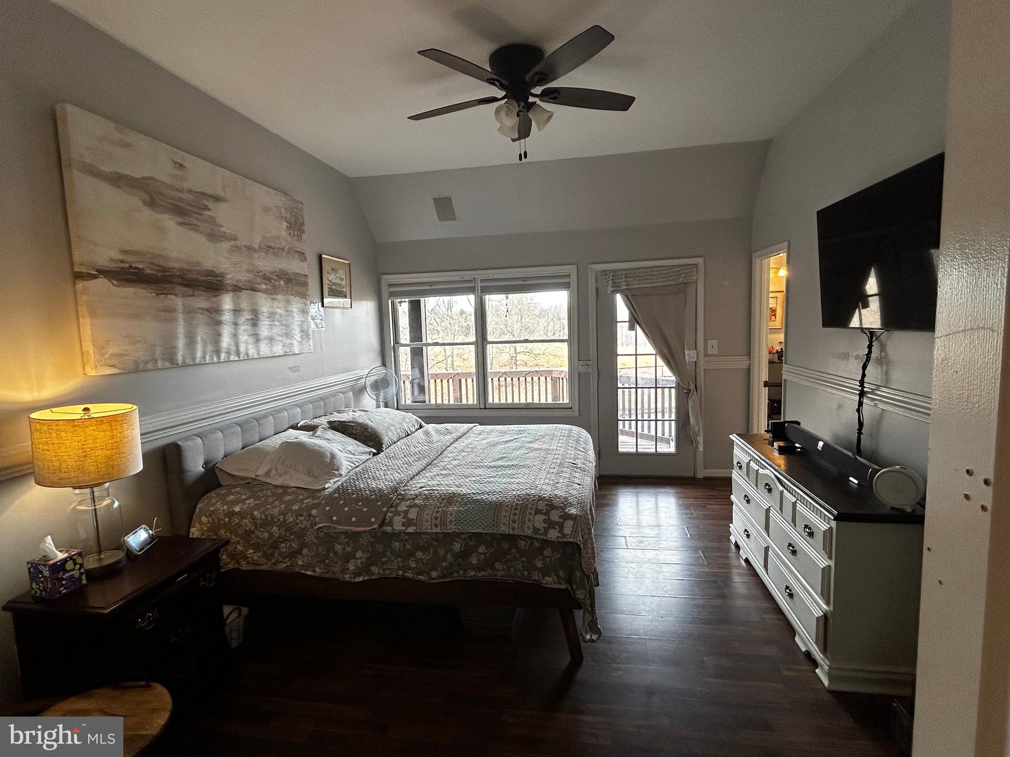 436 Hinsons Ford Road Amissville, VA 20106 - Photo 34 of 54 a bedroom with a bed and wooden floor