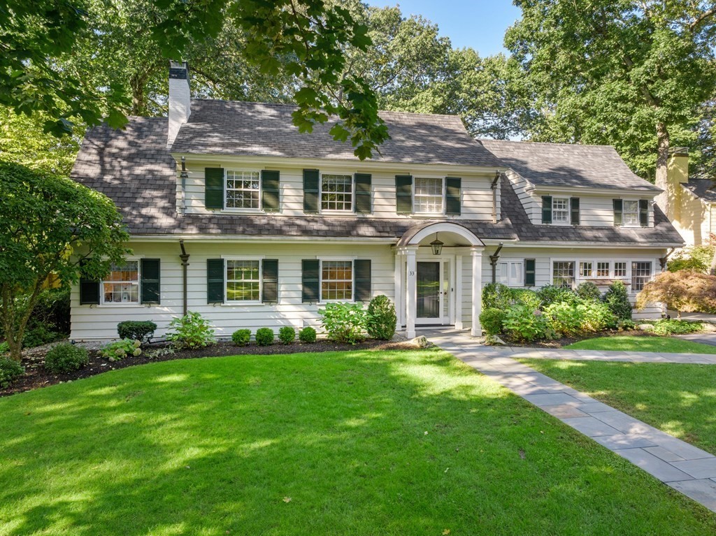 33 Damien Road Wellesley, MA 02481 - Photo 3 of 41 a front view of a house with a yard