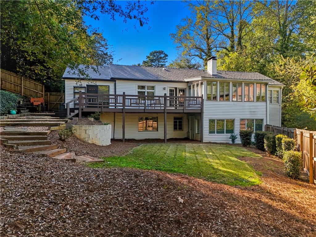 531 Crestview Terrace Gainesville, GA 30501 - Photo 50 of 54 a view of a house with a yard balcony and sitting area