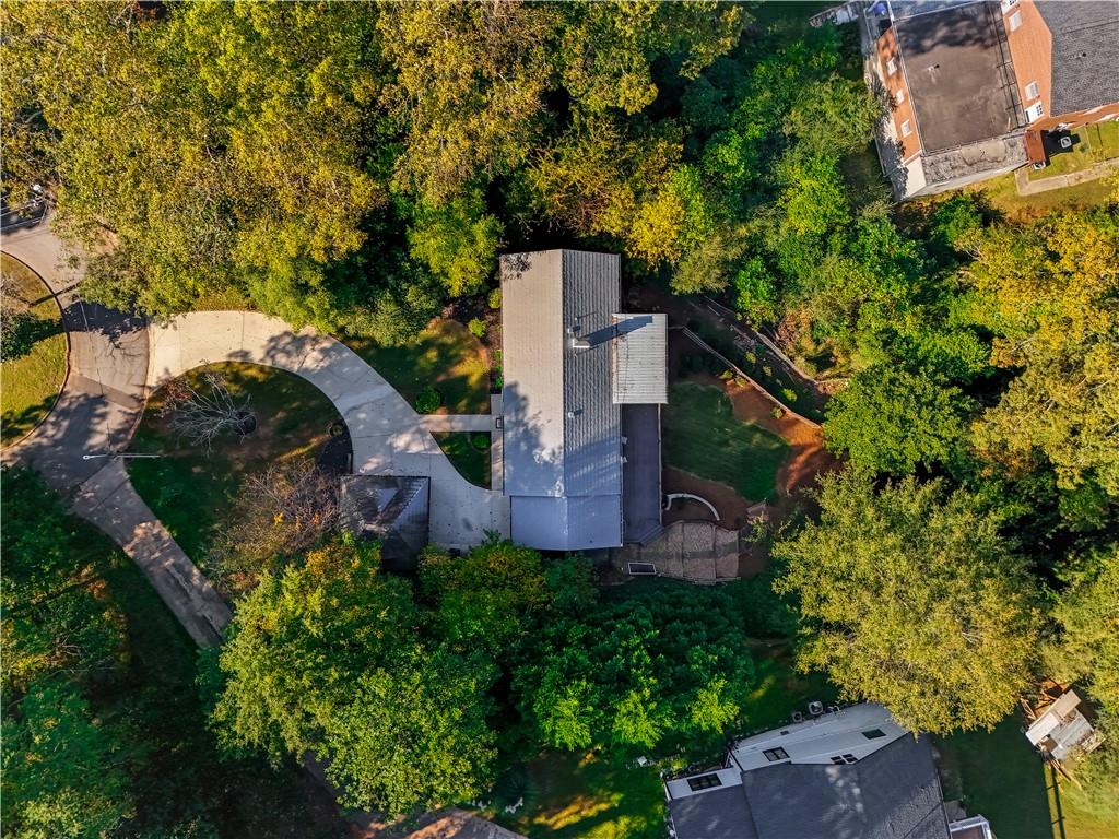 531 Crestview Terrace Gainesville, GA 30501 - Photo 54 of 54 an aerial view of a house with a yard